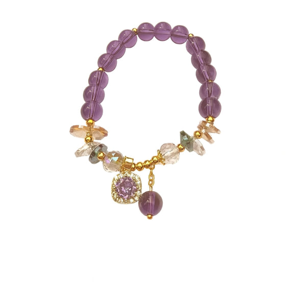 💜 Amethyst Charm Bracelet 💜