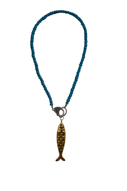 🐟 Blue ocean necklace