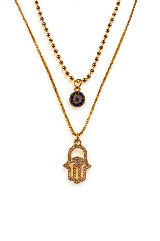Golden Hamsa Necklace