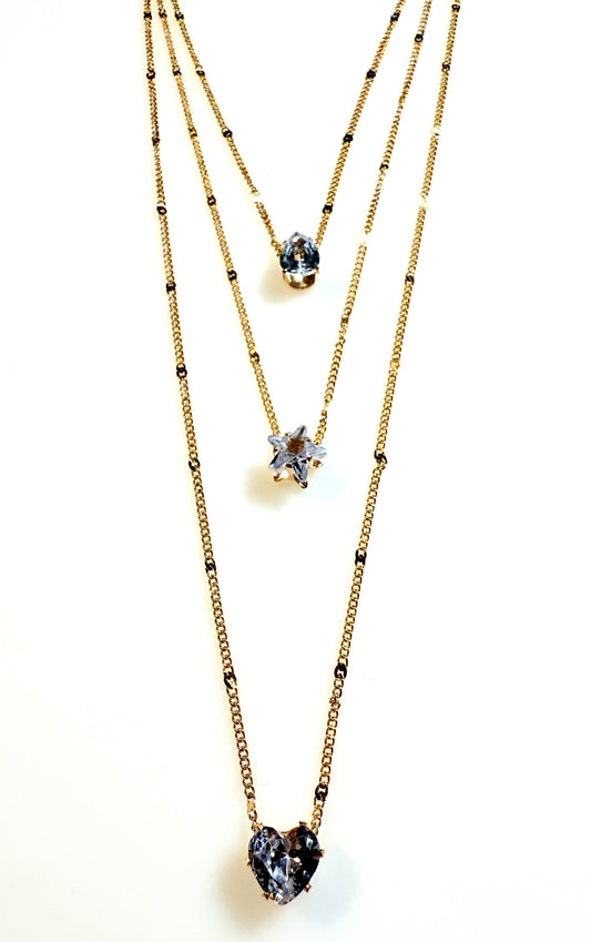 Triple Charm Necklace